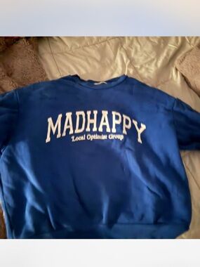 Madhappy Cobalt Blue Logo Sweatshirt